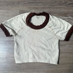 XS/S Urban Outftters Waffle Cropped Baby Tee